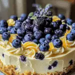 Blueberry Lemon Cheesecake 3 Blueberry Lemon Cheesecake