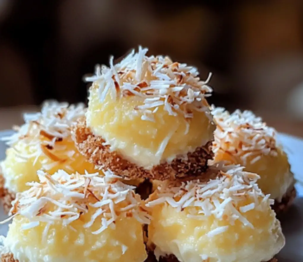 Toasted Coconut Cream Puffs