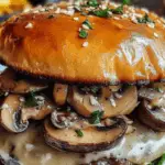 Mushroom Swiss Burger 3 Mushroom Swiss Burger