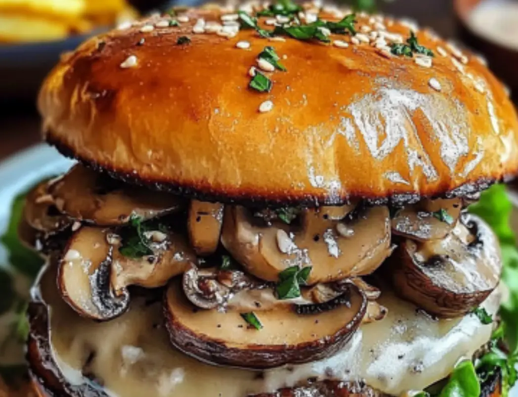 Mushroom Swiss Burger