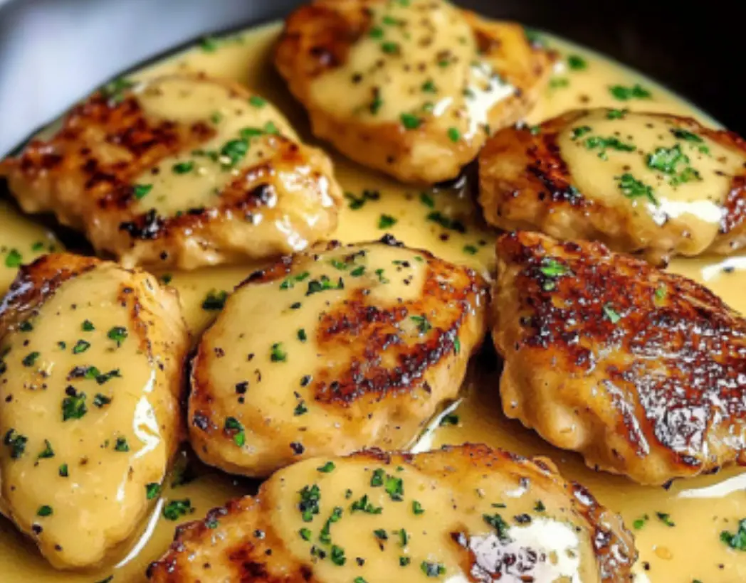 Creamy Garlic Butter Chicken Thighs