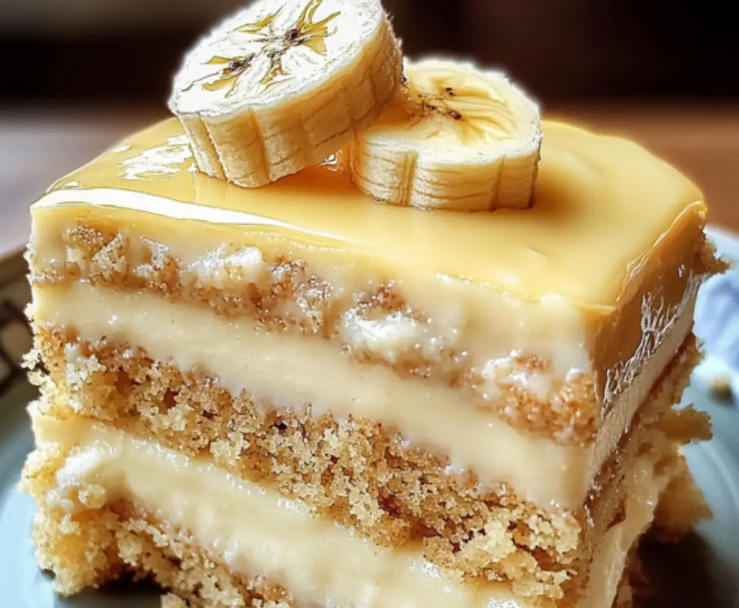 Old School Banana Pudding Cake
