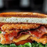 Crispy Chicken Bacon Club Sandwich 3 Crispy Chicken Bacon Club Sandwich