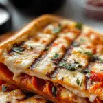 Grilled Pepperoni Pizza Sandwiches 3 Grilled Pepperoni Pizza Sandwiches