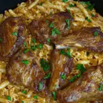 Braised Lamb with Creamy Pasta