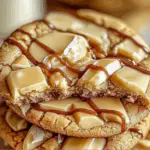 White Chocolate Caramel Chip Cookies with Caramel Drizzle 3 White Chocolate Caramel Chip Cookies with Caramel Drizzle