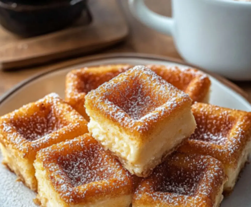 Baked Cheesecake Bars with a Buttery Crust