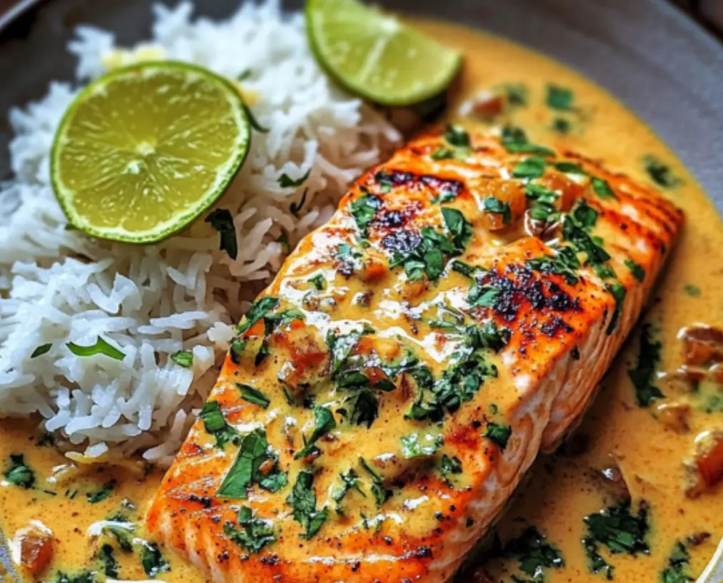 Pan Coconut Curry Salmon