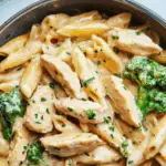 Skillet Chicken Alfredo Pasta