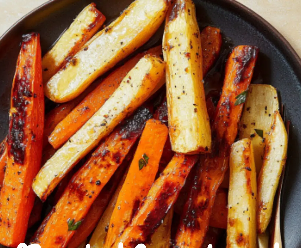 Roasted Carrots and Parsnips with Honey