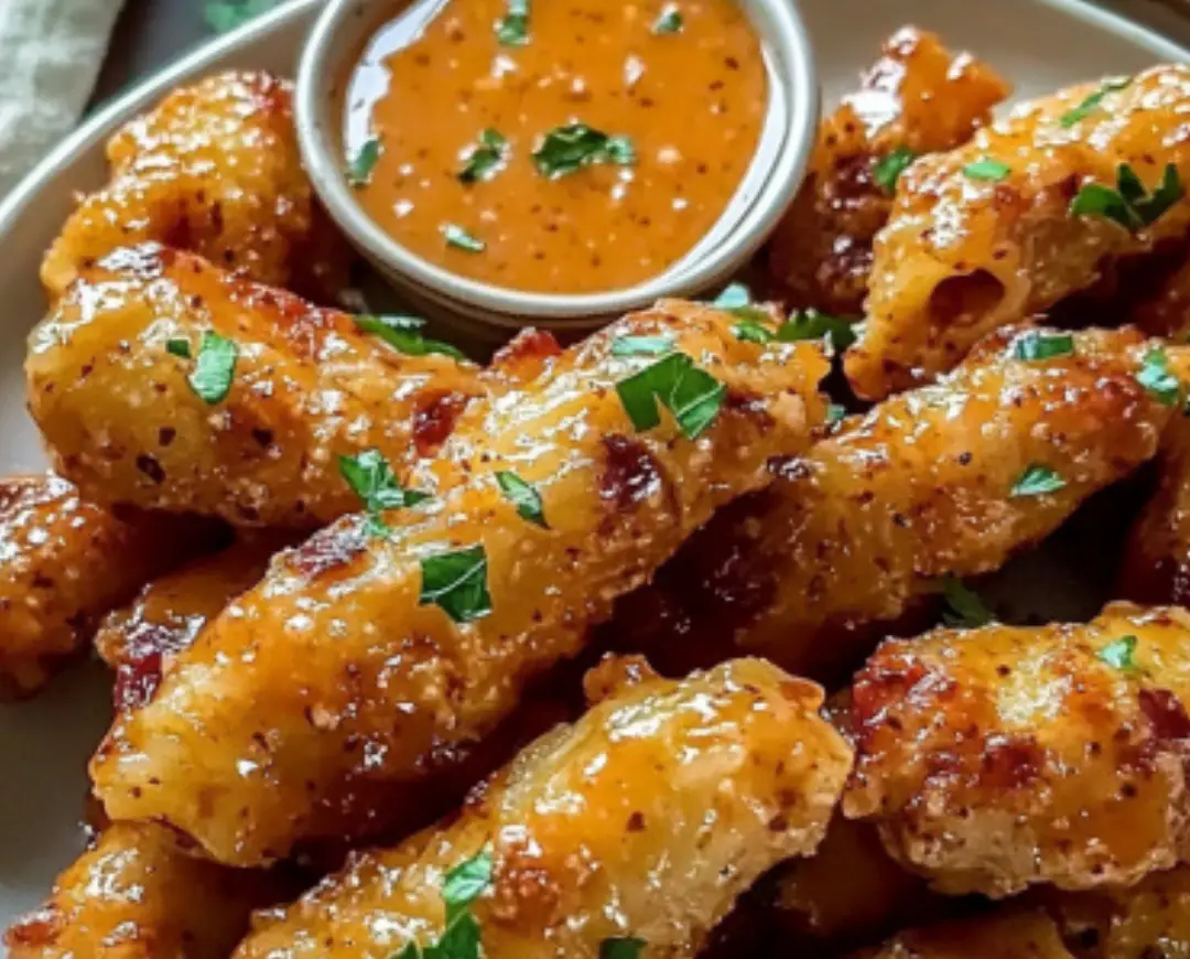 Crispy Honey Garlic Chicken Bites