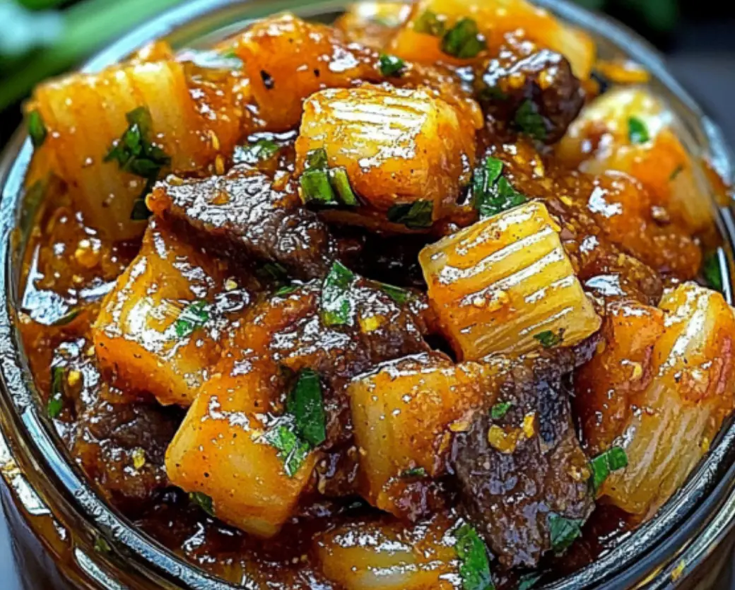 Savory Beef and Pasta Jar Stew