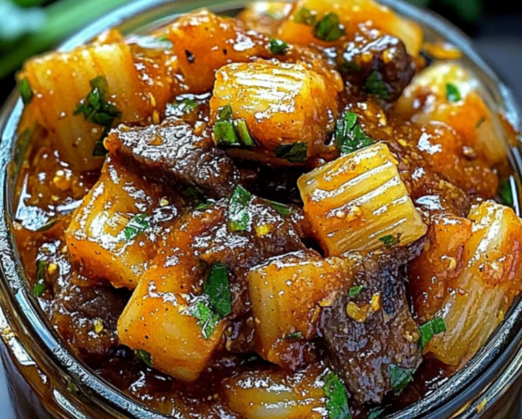 Savory Beef and Pasta Jar Stew