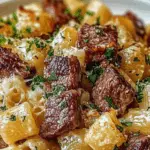 Baked Macaroni with Beef Bites