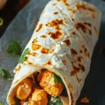 Spicy Buffalo Chicken Wrap with Ranch Drizzle 3 Spicy Buffalo Chicken Wrap with Ranch Drizzle