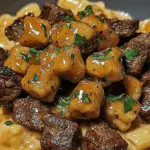 Creamy Macaroni with Beef and Gnocchi