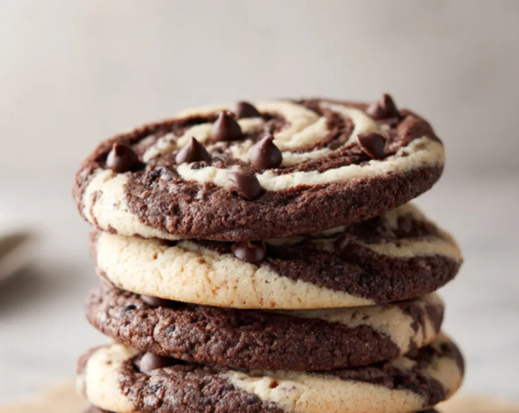 Chocolate Swirl Chip Cookies