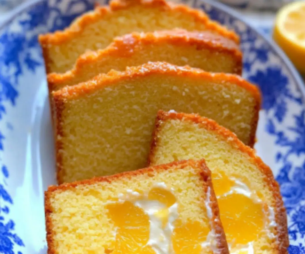 Mandarin Orange Cream Pound Cake