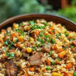 Pork Fried Rice with Vegetables 3 Pork Fried Rice with Vegetables