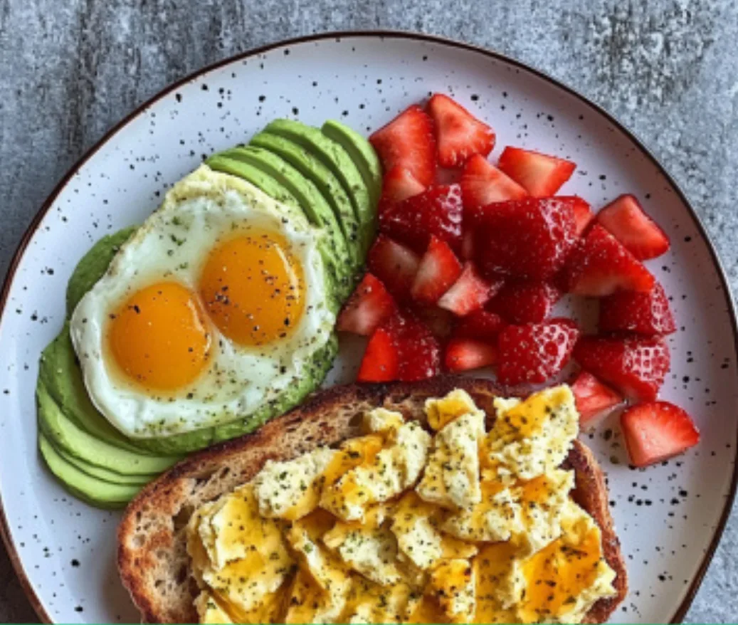 Healthy Avocado Toast Plate