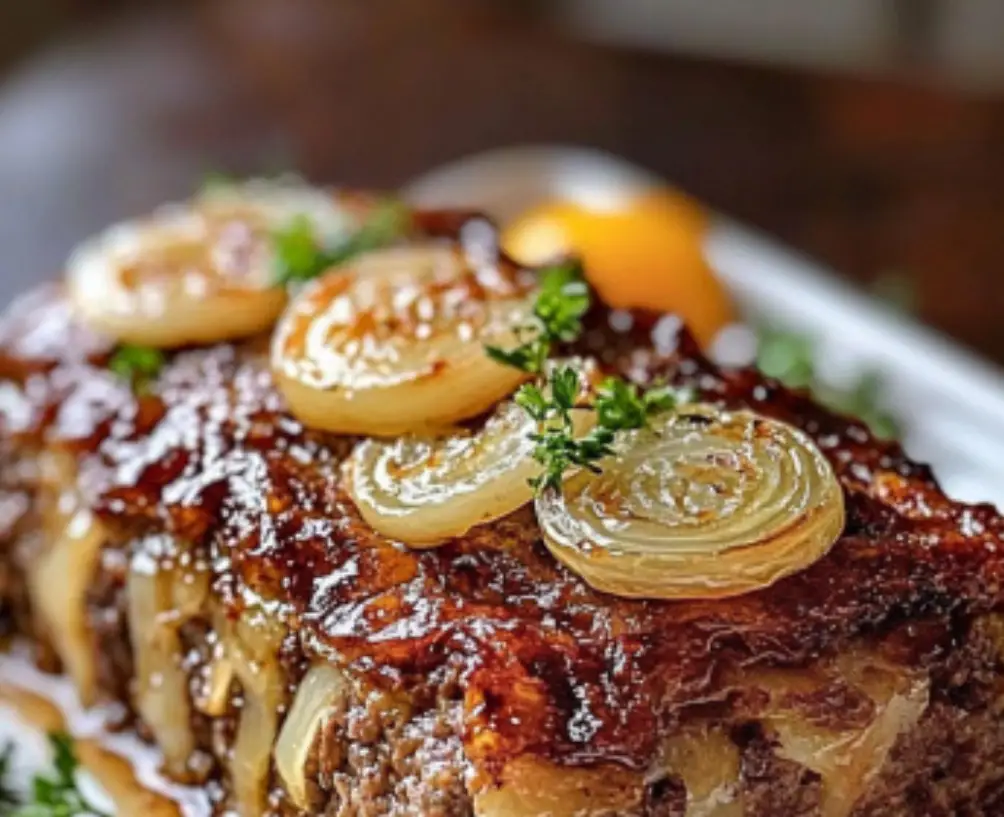 Classic Onion‑Topped Meatloaf