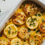 Baked Lemon Slices in Garlic Butter Sauce