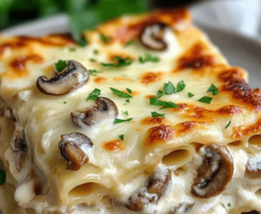 Creamy Chicken & Mushroom Lasagna: A Comforting Twist on a Classic