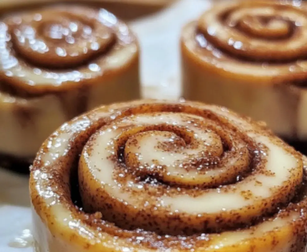 Mini Cinnamon Roll Cheesecakes