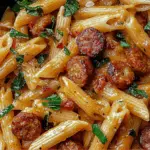 Spicy Sausage Penne in Creamy Tomato Sauce 3 Spicy Sausage Penne in Creamy Tomato Sauce