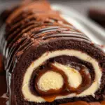 Chocolate Caramel Swiss Roll 3 Chocolate Caramel Swiss Roll