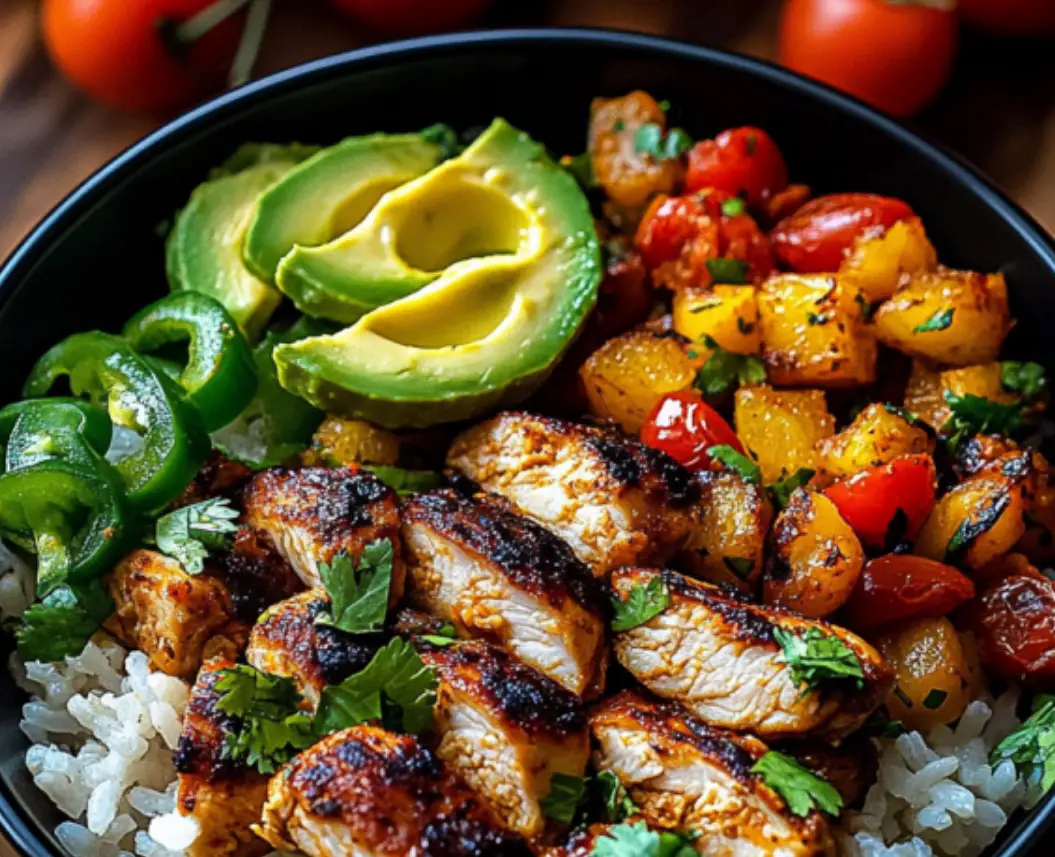 Honey Chipotle Chicken Rice Bowl