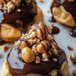 Hazelnut Praline Profiteroles
