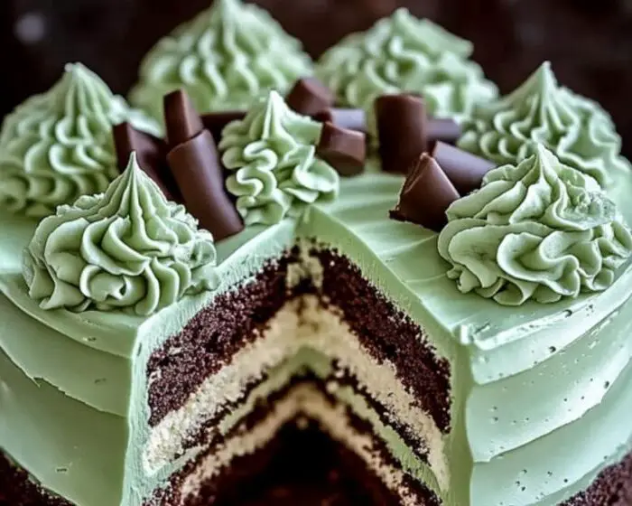 Mint Chocolate Layer Cake
