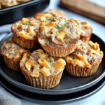Mini Cheesy Meatball Pasta Muffins 3 Mini Cheesy Meatball Pasta Muffins