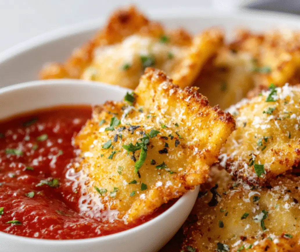 Crispy Fried Ravioli with Marinara Dip