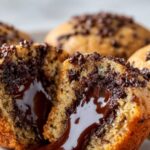 Molten Chocolate Chip Muffins 3 Molten Chocolate Chip Muffins