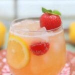 Sparkling Strawberry Lemonade Cocktail