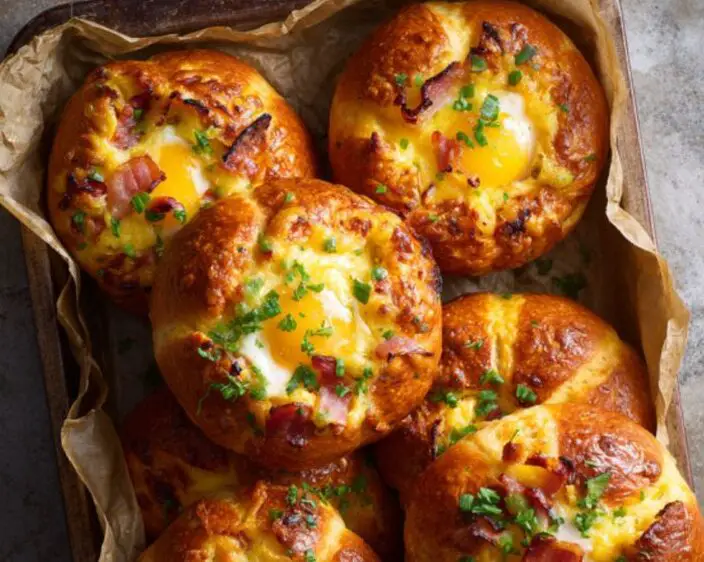 Bacon and Egg Brioche Sandwich