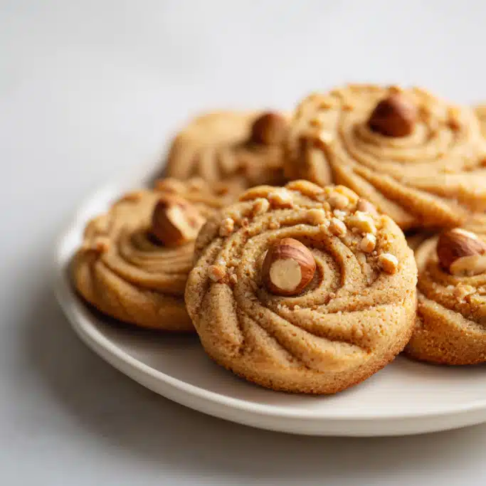 Hazelnut Butter Swirl Cookies