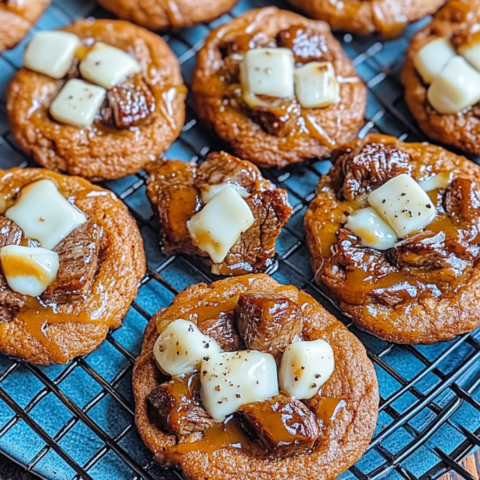 Savory Steak and Cheese Cookies