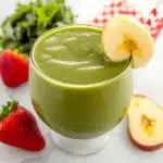 Strawberry Apple Green Smoothie 3 Strawberry Apple Green Smoothie