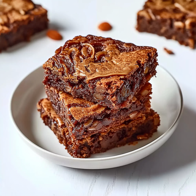 Fudgy Chocolate Almond Brownies