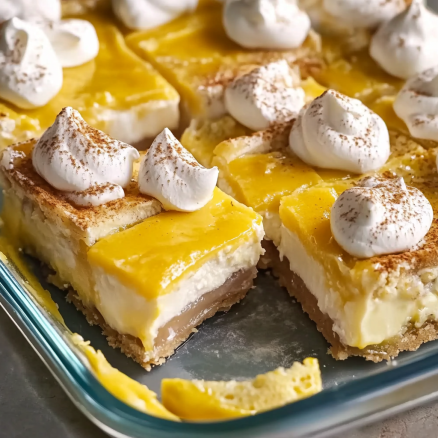 Lemon Cream Delight Bars