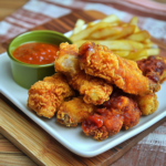 Crispy Nashville Hot Chicken Wings with Spicy Dip 3 Crispy Nashville Hot Chicken Wings with Spicy Dip