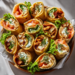 Assorted Chicken and Salmon Wrap Platter 3 Assorted Chicken and Salmon Wrap Platter