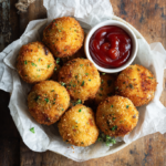 Crispy Potato Croquettes with Mushroom Filling 3 Crispy Potato Croquettes with Mushroom Filling