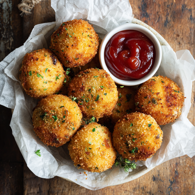 Crispy Potato Croquettes with Mushroom Filling