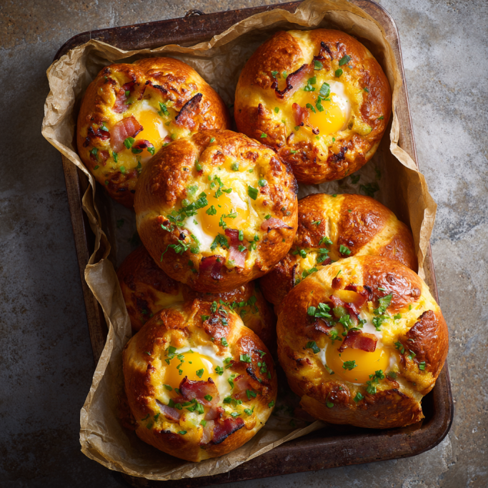 Bacon Egg Brioche Breakfast