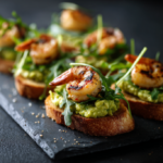Grilled Shrimp and Avocado Crostini 3 Grilled Shrimp and Avocado Crostini