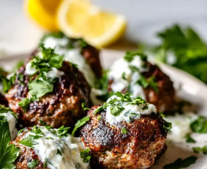 Greek Lamb Meatballs